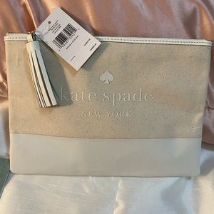 ***NWT Kate Spade makeup bag in cream